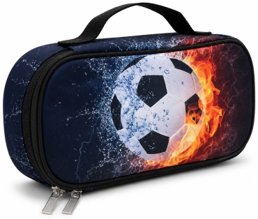 Пенал Aiu otyr partada Football1, застежка молния, черный