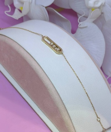 SAR JEWELRY Leagim_7616_18 длина 18 см, вес 3.79 г золото, плетение отсутствует
