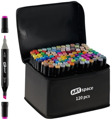 Маркер ArtSpace SM120, 120 шт, 6 мм, ассорти