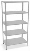 Стеллаж напольный Пакс-Металл 008, 120x50x230 см, светло серый