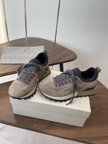 Кроссовки Brunello Cucinelli Runners with monili светло-коричневый