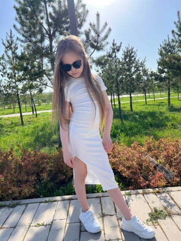 Повседневное платье VOTREND белый