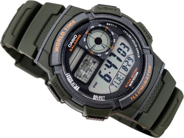 Кварцевые CASIO AE-1000W-3A полимерный пластик