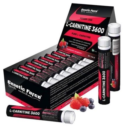 Купить Genetic Force энергетическая добавка L-CARNITINE 3600 30x25 мл малина черника в Алматы – Магазин на