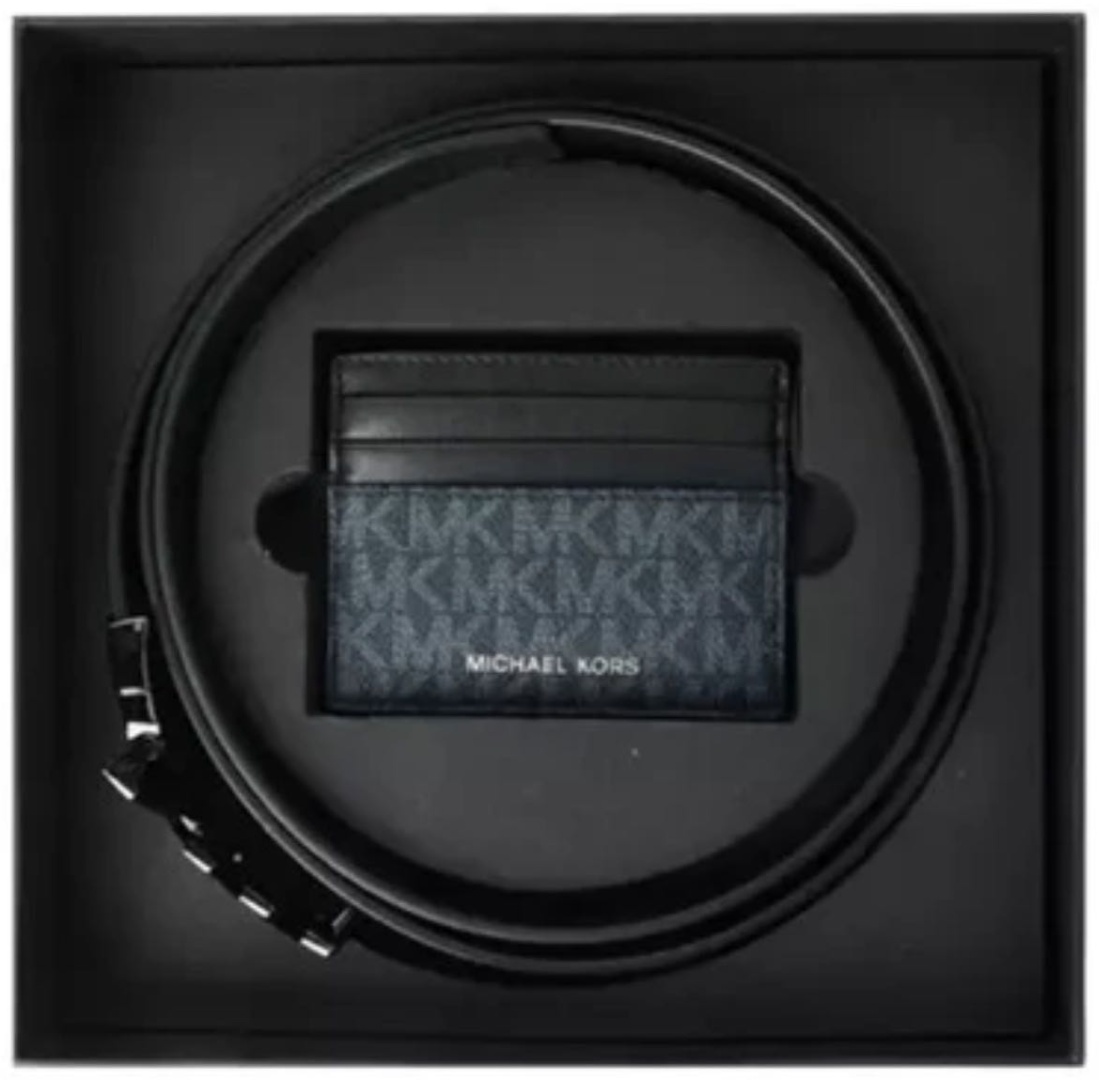 Комплект Michael Kors натуральная кожа 100 см синий