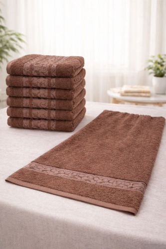 Полотенце LUX HOME 140x70 см, хлопок, бамбуковое волокно, 1 шт,