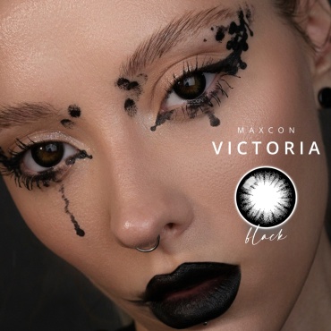 Контактные линзы MAXCON Victoria Black -1.25 кривизна 8.6 на три месяца 2 шт