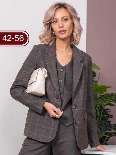 Пиджак E-Line moda коричневый