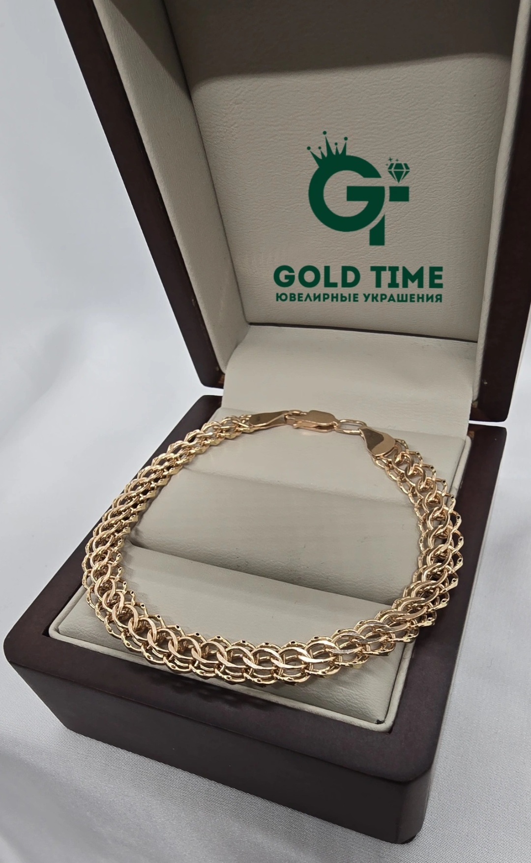 GOLD TIME 492354767 длина 19 см, вес 5.9 г золото, плетение фантазийное