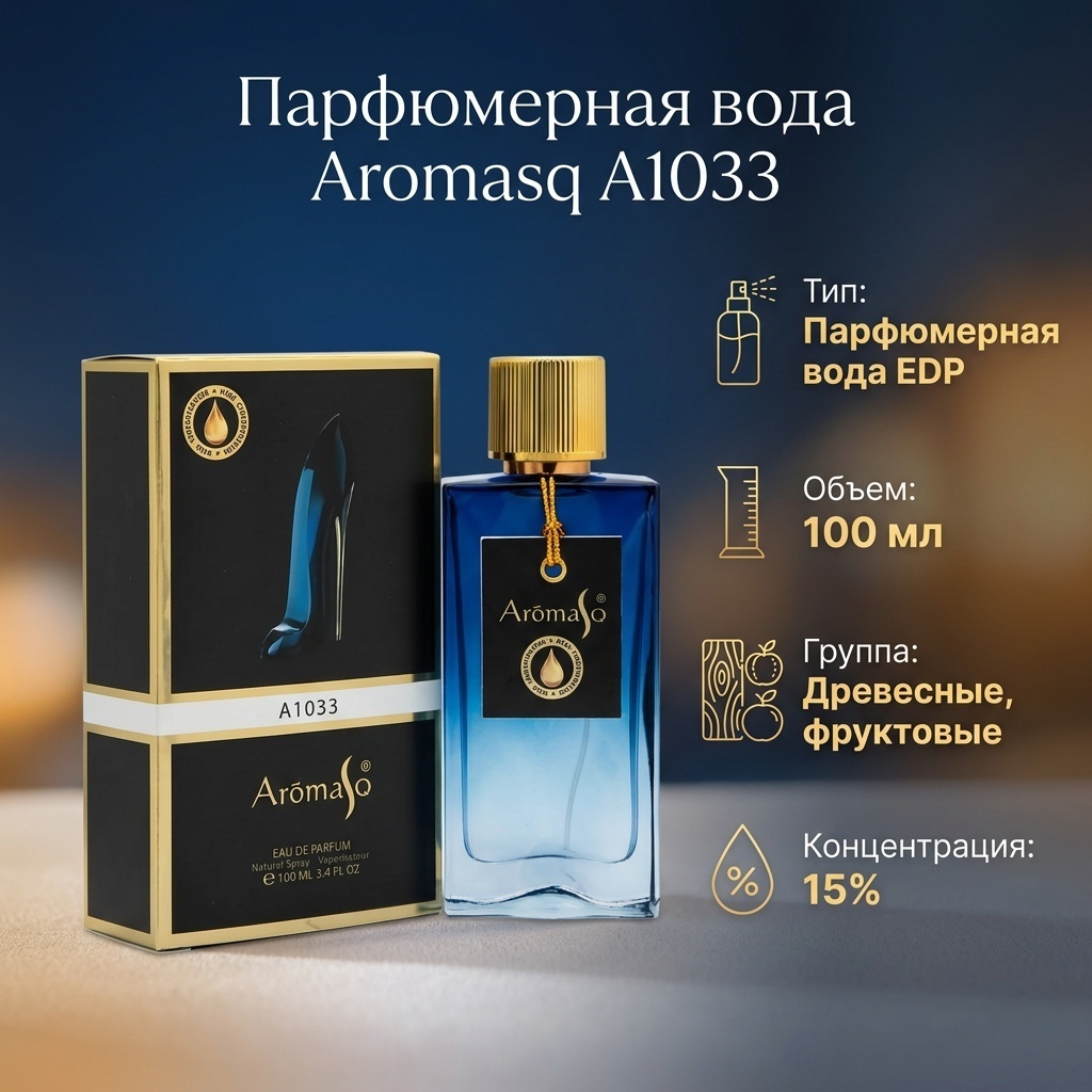 Aromasq A1033 парфюмерная вода EDP 100 мл, для женщин