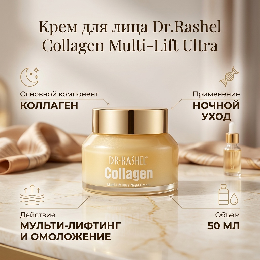 Dr.Rashel крем Collagen Multi-Lift Ultra для лица 50 мл