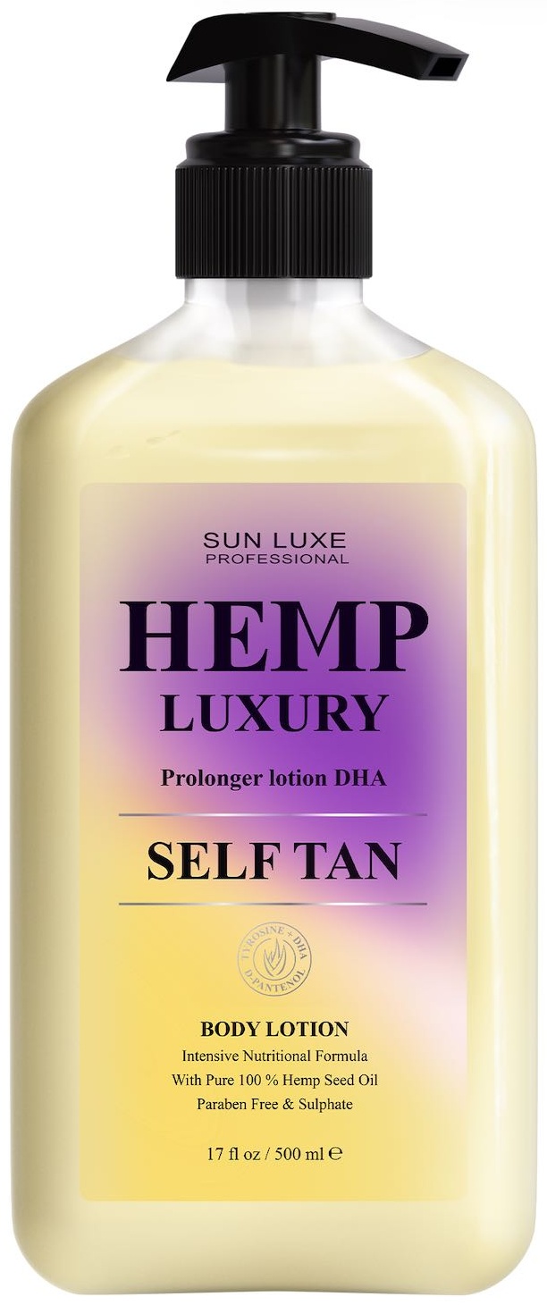 Sun Luxe Professional лосьон для солярия Hemp self tan 500 мл
