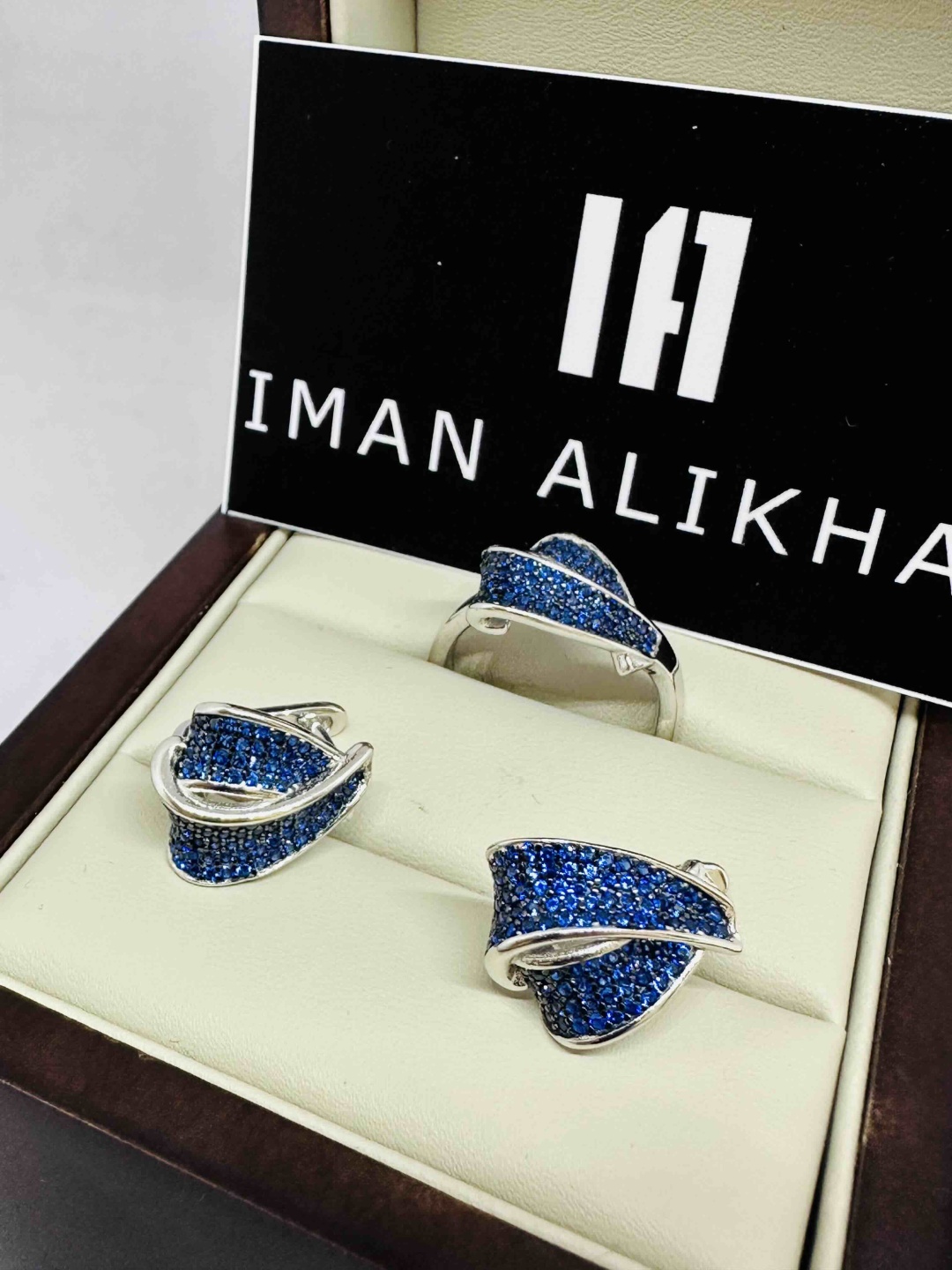 IMAN ALIKHAN 917743909 вес 9.44 г серебро, фианит