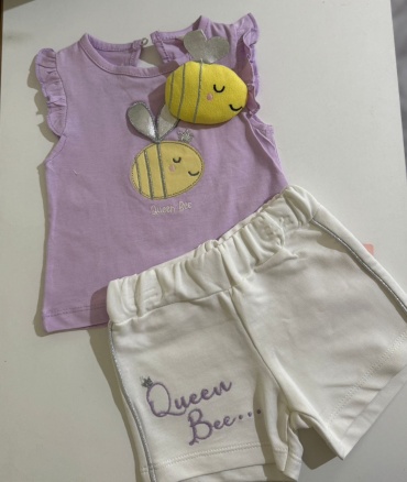 Комплект BABY STYLE белый, фиолетовый