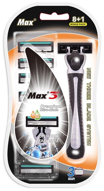 MAX 3 бритвенный станок 1 шт + сменные кассеты 7 шт