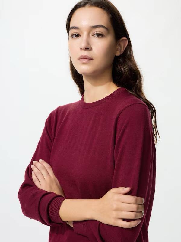 Свитер Uniqlo бордовый