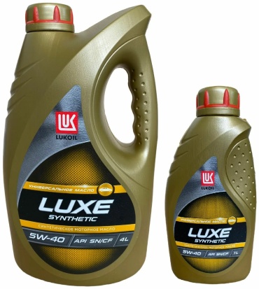 Синтетическое ЛУКОЙЛ LUXE SYNTHETIC 5W-40 5 л