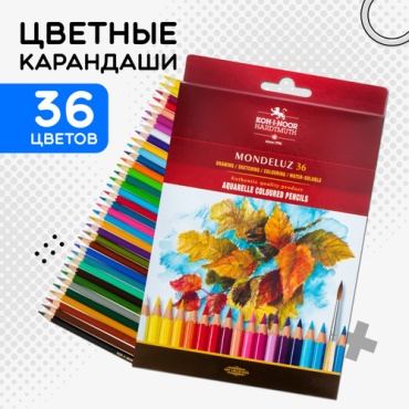 Цветной карандаш KOH-I-NOOR форма шестигранная 36 шт