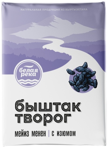 Белая Река творожная масса изюм 27% 180 г
