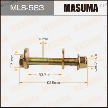 MASUMA Болт Регулировочный Схода - Развала MLS583