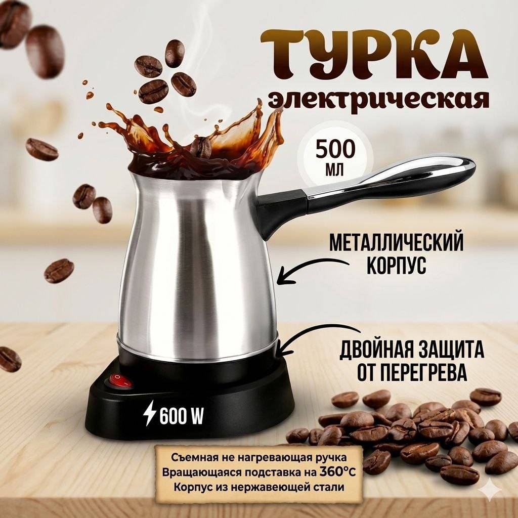 Турка Oriolin нержавеющая сталь 500 мл