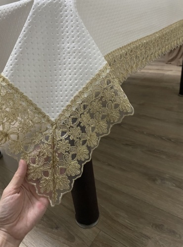Скатерть Sezim Home 400x140 см, искусственная кожа, 1 шт