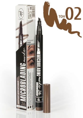 TF cosmetics маркер маркер Маркер для бровей MICROBLADING MARKER TINT LINER №02 водостойкий