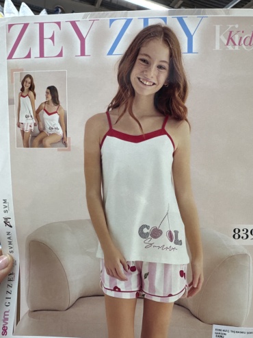 Пижама ZEY ZEY KIDS белый, бордовый
