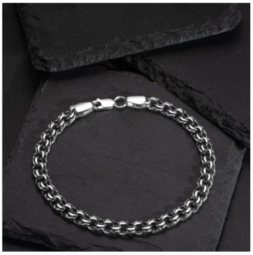 FATI&co 638292975 длина 19 см, вес 8 г серебро, плетение бисмарк