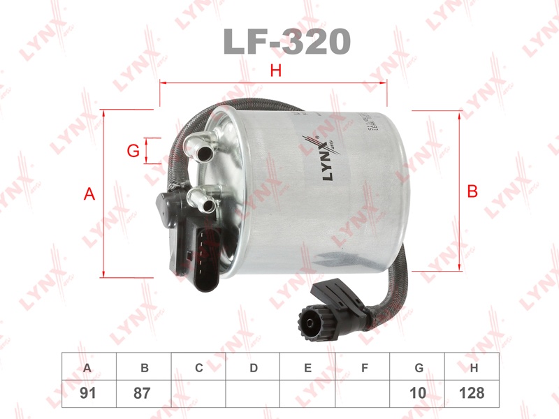 LYNXauto топливный фильтр LF320