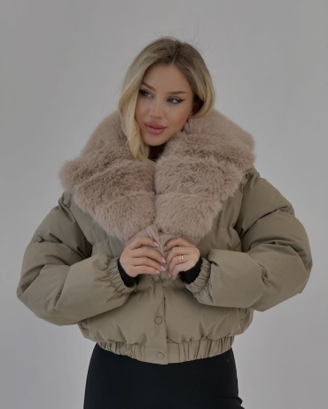 Пуховик FASHION хаки