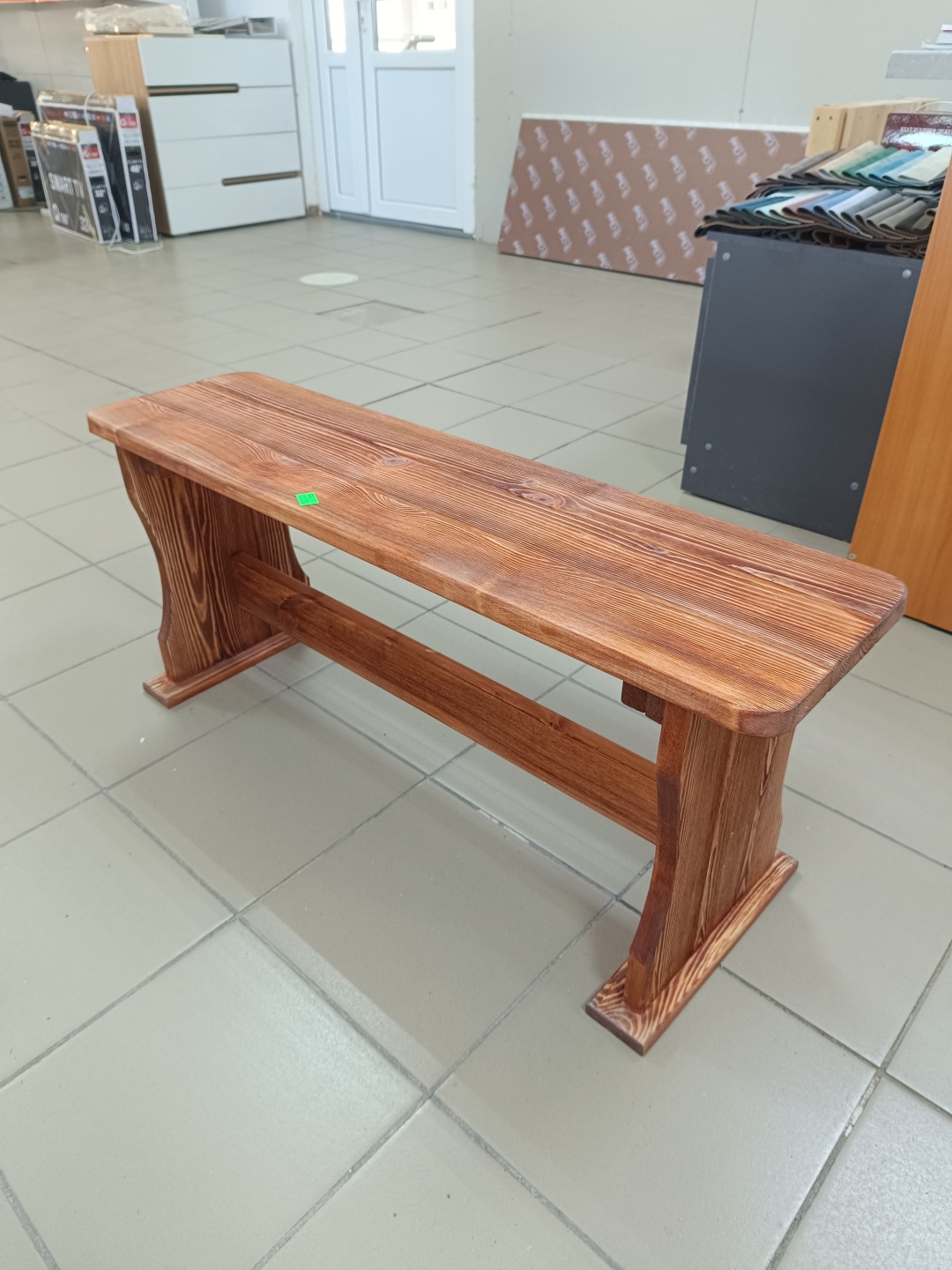 Скамейка без спинки 100 см дерево, макс.нагрузка: 150 кг