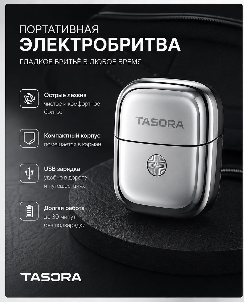 Электробритва TASORA 6958367259729 роторная