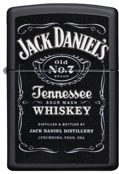 Zippo бензиновая зажигалка Jack Daniels 49281, латунь