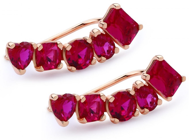 Серьги Rosato RZGE25 вес 5.2 г серебро, фианит
