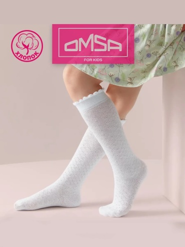 Гольфы Omsa 32A02 1 пара белый 27-30