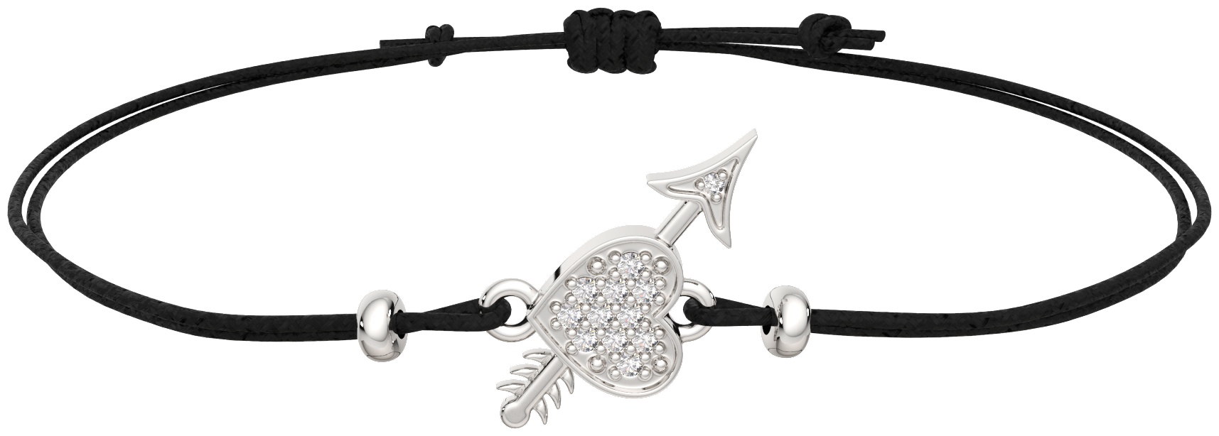 Lucente Silver BRA-LU-925-2553930-18 длина 18 см, вес 1.05 г серебро, плетение отсутствует