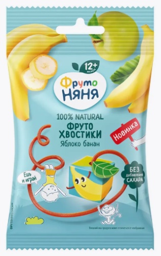 ФрутоНяня ФрутоХвостики Яблоко банан