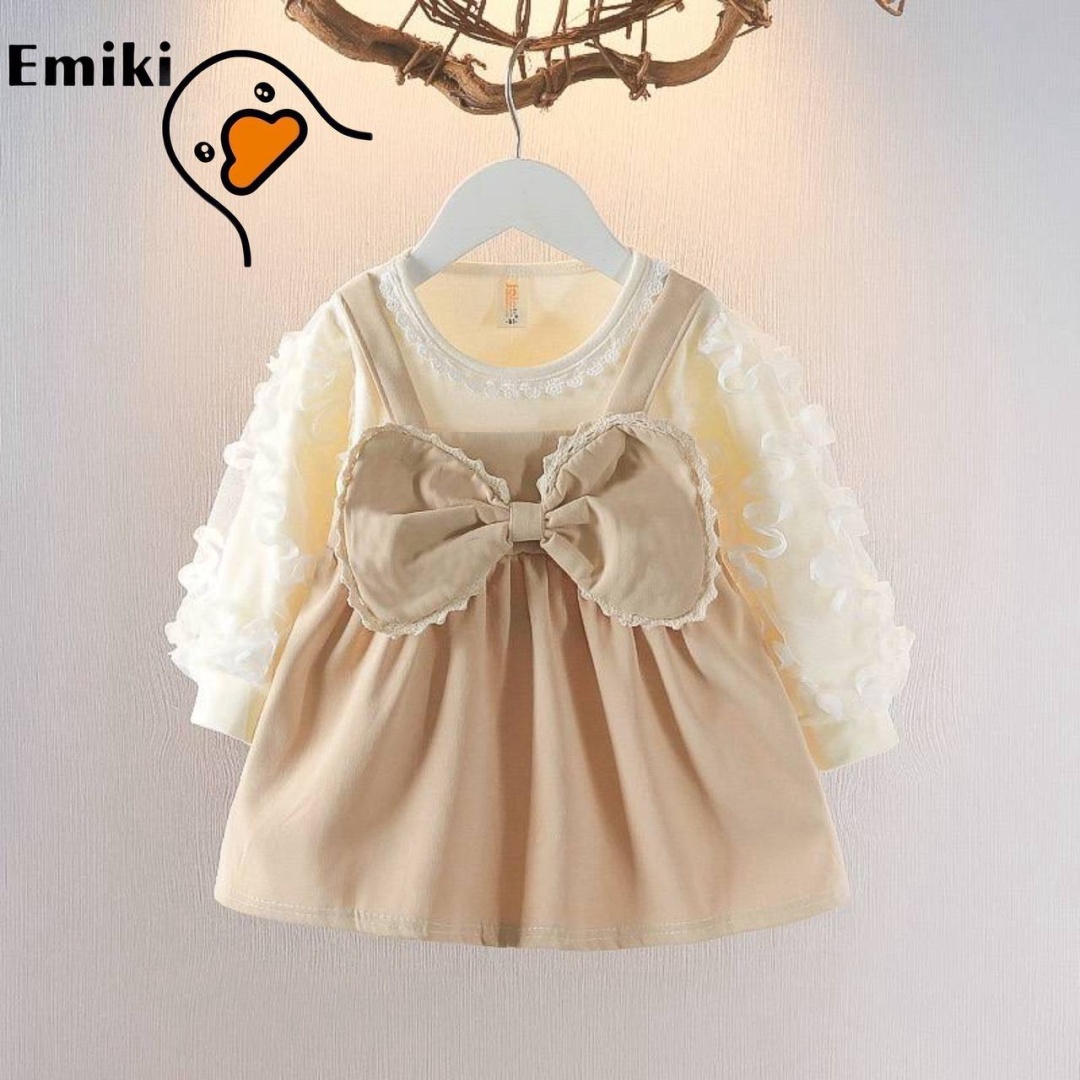 Повседневное платье Emiki бежевый