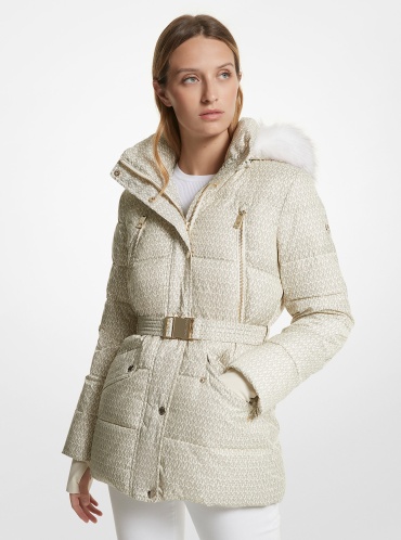 Зимняя куртка Michael Kors бежевый