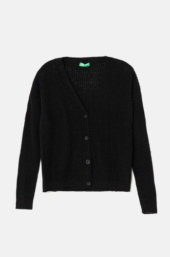 Кардиган UNITED COLORS OF BENETTON черный