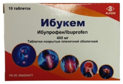 ИБУКЕМ 400мг N10 таб п.п.о.