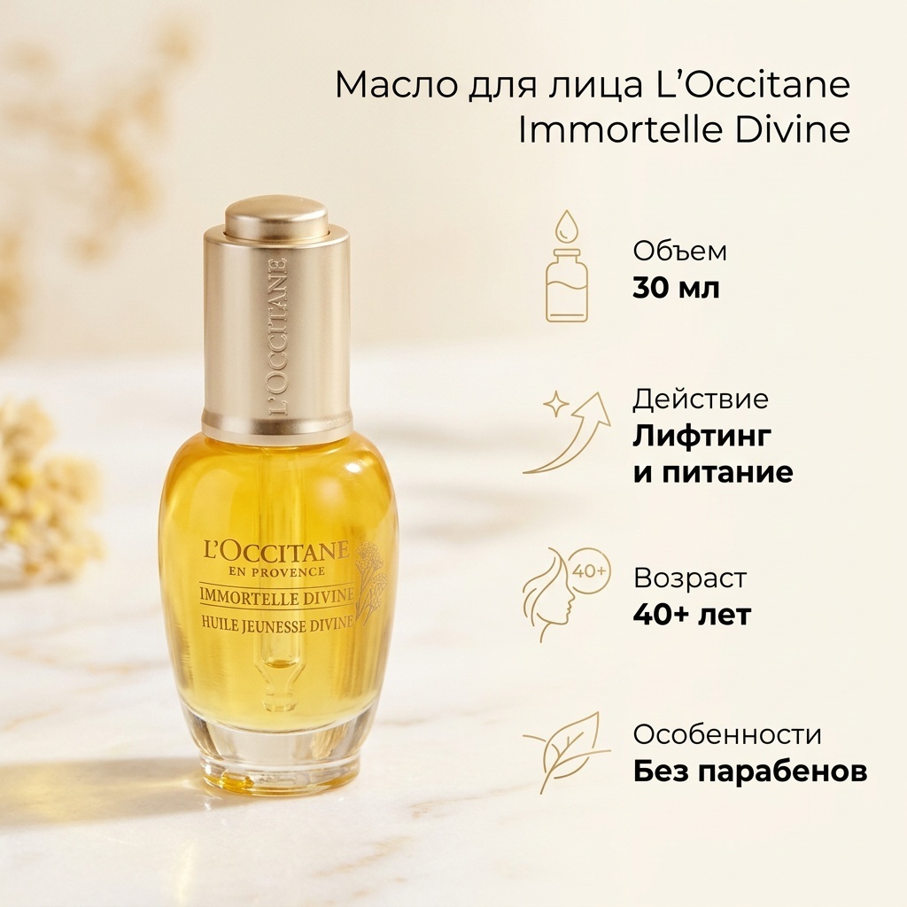 L'Occitane масло Immortelle Divine для лица 30 мл