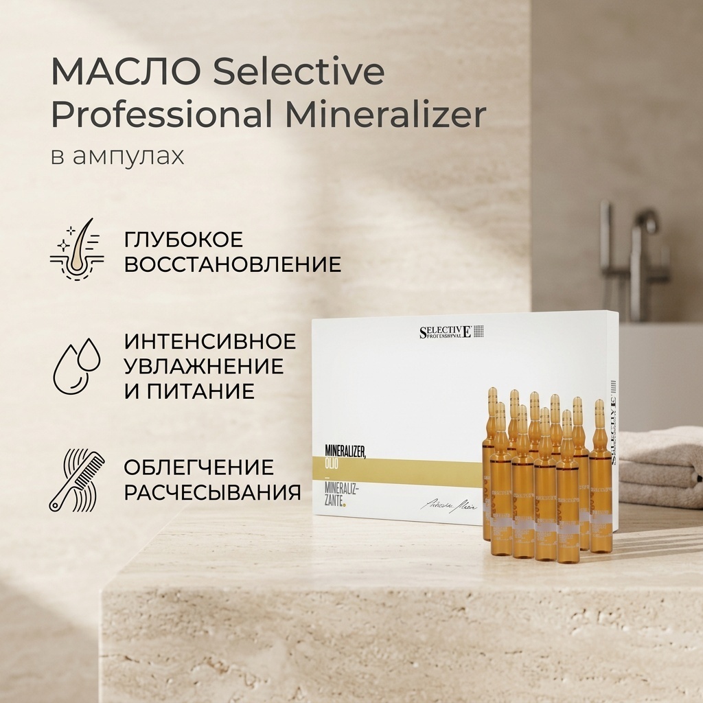 Selective Professional Mineralizer масло в ампулах 10 шт по 10 мл