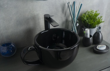 Раковина GID-ceramic Nc9077 накладная круглая 40х30 см, керамика
