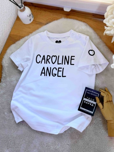 Футболка TMH_TREND.KZ caroline angel Каролина ангел белый