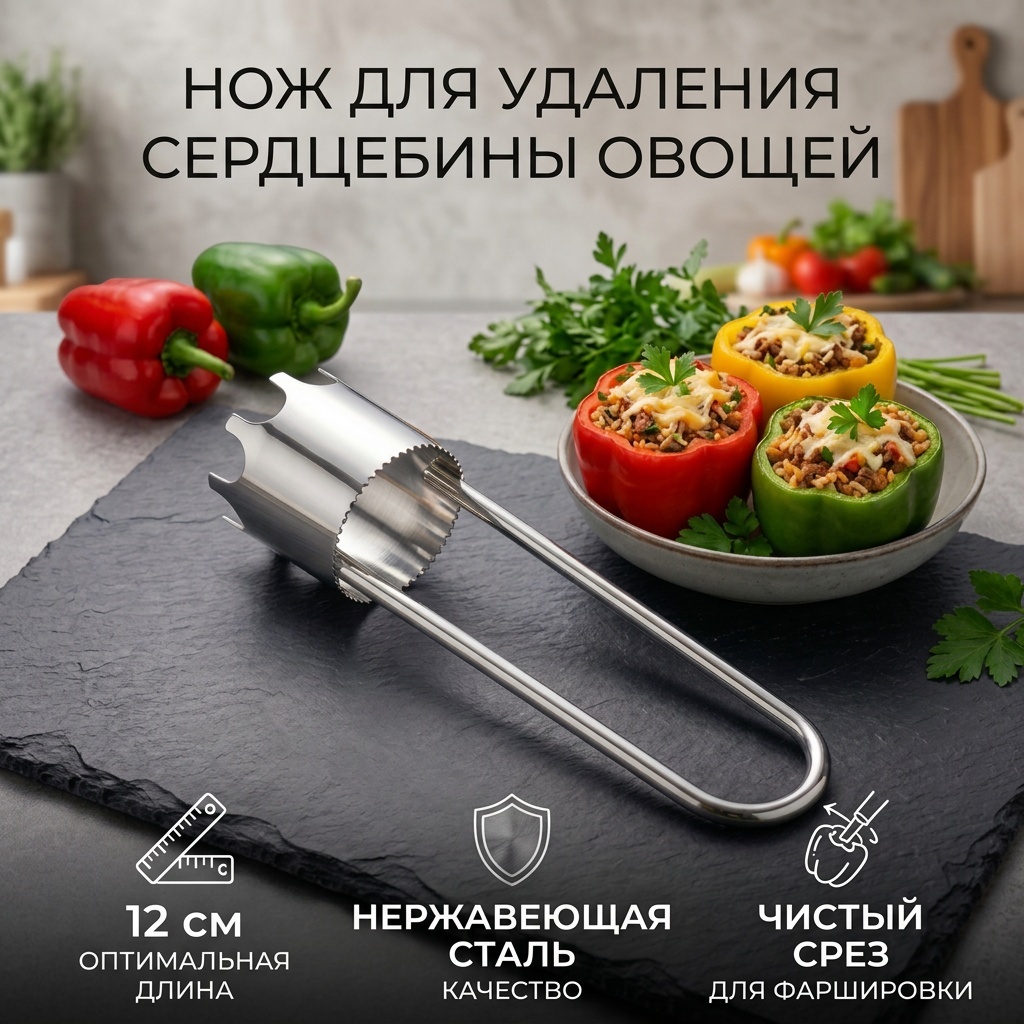 Нож универсальный Ahlan, лезвие: нержавеющая сталь 1 шт