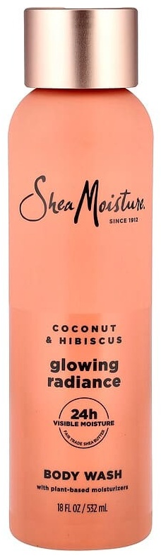 SheaMoisture гель для душа для сияния кожи, кокос и гибискус, 532 мл гель 532 мл