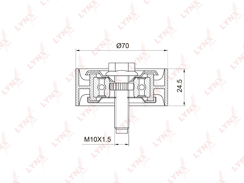 LYNXauto ролик PB7020
