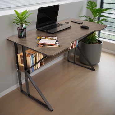 Стол компьютерный K-Stone, 120х60x72 см, серый